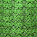 Square Machine Washable Abstract Green Modern Area Rugs, wshabs412grn