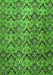 Machine Washable Abstract Green Modern Area Rugs, wshabs412grn