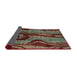 Sideview of Abstract Khaki Green Modern Rug, abs4130