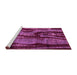 Sideview of Machine Washable Abstract Pink Modern Rug, wshabs4130pnk