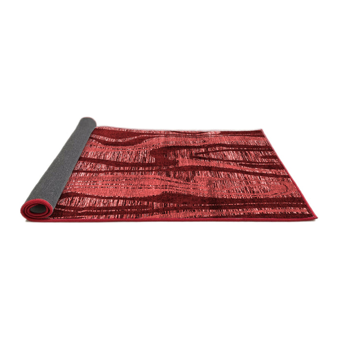 Abstract Red Modern Area Rugs