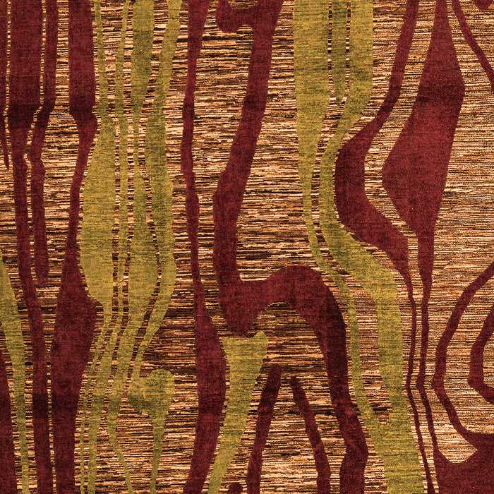 Abstract Orange Modern Rug, abs4130org