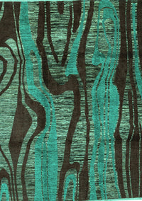 Abstract Turquoise Modern Rug, abs4130turq