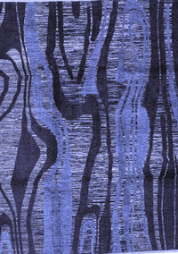 Abstract Blue Modern Rug, abs4130blu