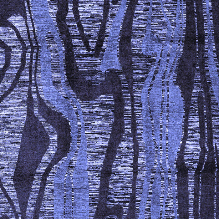 Abstract Blue Modern Rug, abs4130blu
