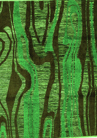 Abstract Green Modern Rug, abs4130grn