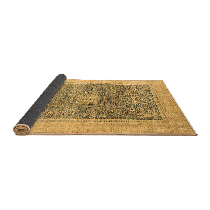 Sideview of Abstract Brown Modern Rug, abs4131brn