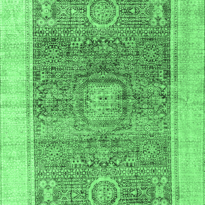 Machine Washable Abstract Emerald Green Modern Area Rugs, wshabs4131emgrn