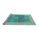 Sideview of Machine Washable Abstract Light Blue Modern Rug, wshabs4131lblu