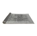 Sideview of Abstract Gray Modern Rug, abs4131gry