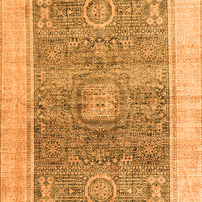 Machine Washable Abstract Orange Modern Area Rugs, wshabs4131org