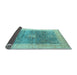 Sideview of Abstract Light Blue Modern Rug, abs4131lblu