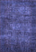 Machine Washable Abstract Blue Modern Rug, wshabs4132blu