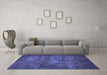 Machine Washable Abstract Blue Modern Rug in a Living Room, wshabs4132blu