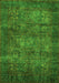 Abstract Green Modern Rug, abs4132grn