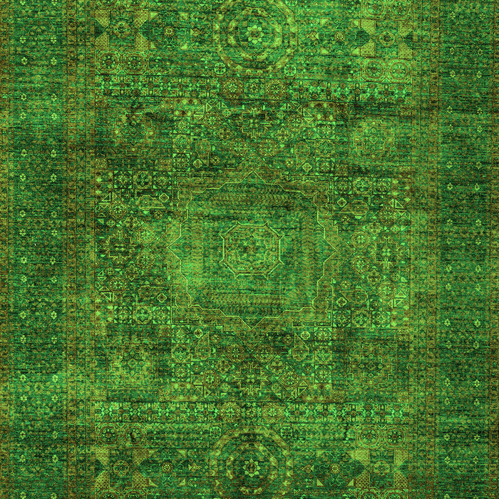 Abstract Green Modern Rug, abs4132grn