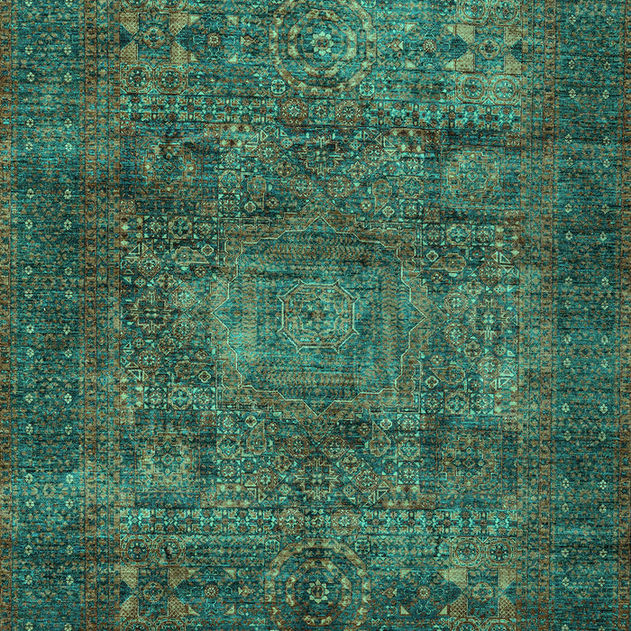 Abstract Turquoise Modern Rug, abs4132turq