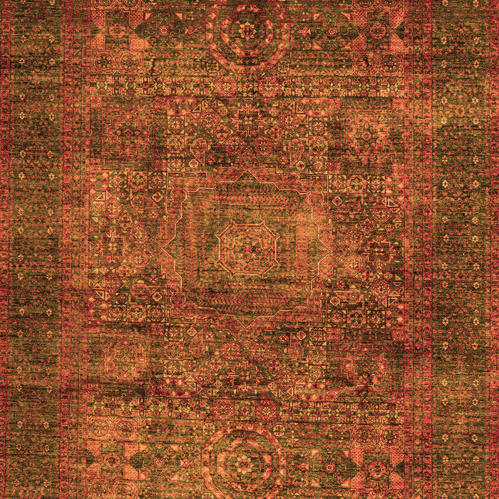 Abstract Orange Modern Rug, abs4132org