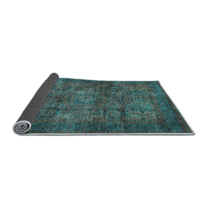 Sideview of Abstract Light Blue Modern Rug, abs4132lblu