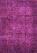 Machine Washable Abstract Pink Modern Rug, wshabs4132pnk