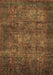 Abstract Brown Modern Rug, abs4132brn