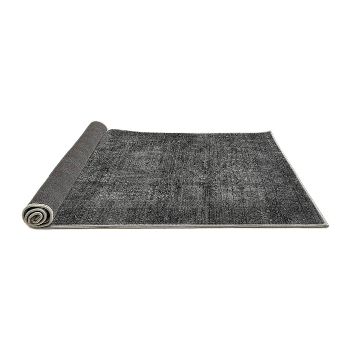 Sideview of Abstract Gray Modern Rug, abs4132gry