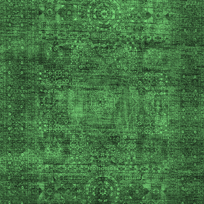 Abstract Emerald Green Modern Rug, abs4132emgrn