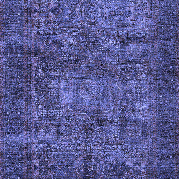 Abstract Blue Modern Rug, abs4132blu