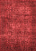 Abstract Red Modern Area Rugs