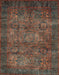 Abstract Red Brown Modern Rug, abs4132