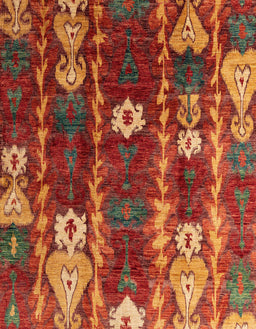 Abstract Red Modern Rug, abs4133