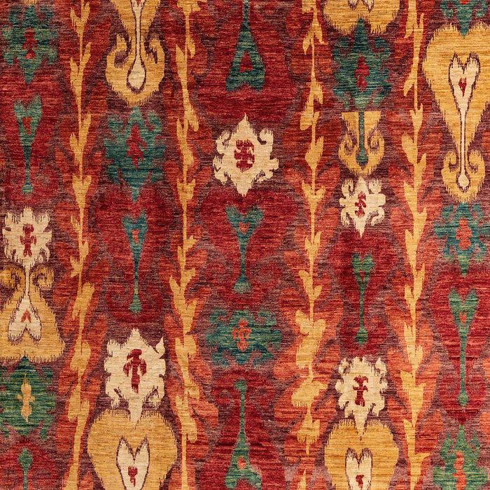 Abstract Red Modern Rug, abs4133