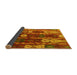 Sideview of Abstract Yellow Modern Rug, abs4133yw