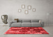 Modern Red Washable Rugs