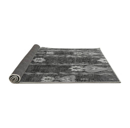 Sideview of Abstract Gray Modern Rug, abs4133gry