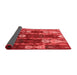 Abstract Red Modern Area Rugs