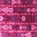 Square Abstract Pink Modern Rug, abs4133pnk