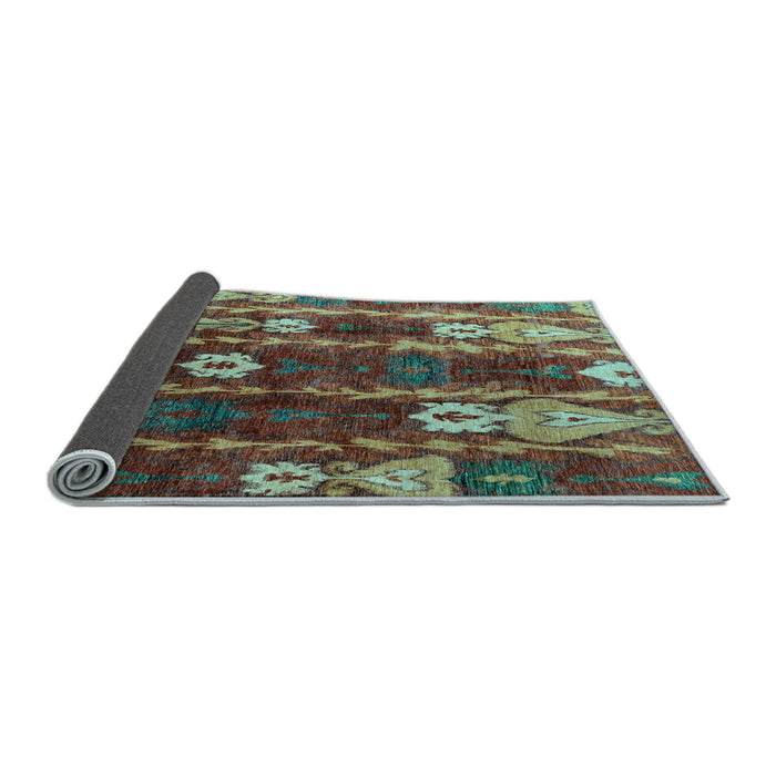 Sideview of Abstract Light Blue Modern Rug, abs4133lblu