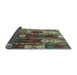 Sideview of Abstract Light Blue Modern Rug, abs4133lblu