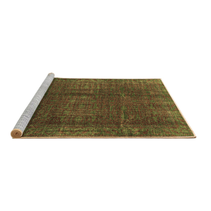Sideview of Machine Washable Oriental Brown Modern Rug, wshabs4134brn
