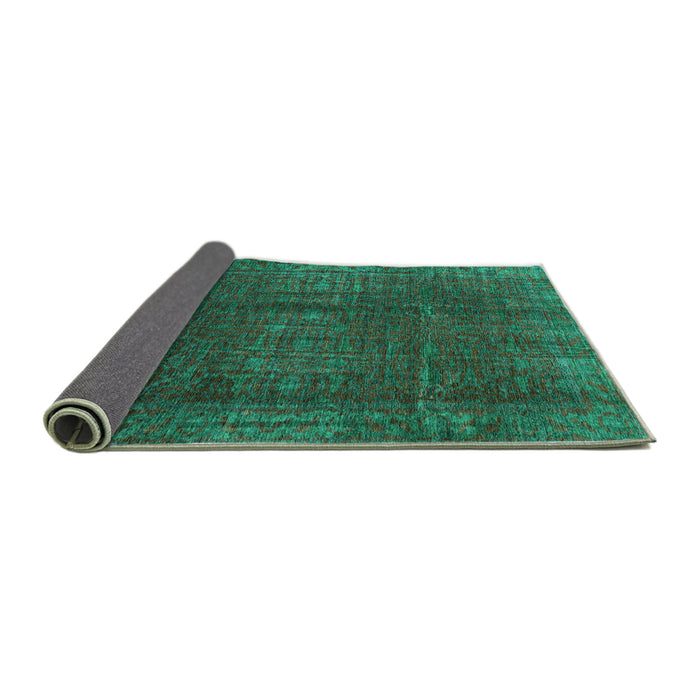 Sideview of Oriental Turquoise Modern Rug, abs4134turq