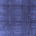 Square Oriental Blue Modern Rug, abs4134blu