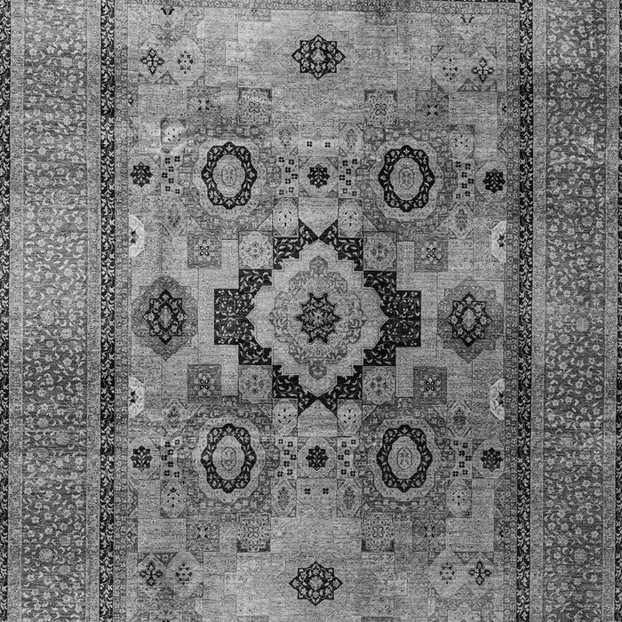 Machine Washable Oriental Gray Modern Rug, wshabs4135gry