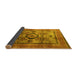 Sideview of Oriental Yellow Modern Rug, abs4135yw