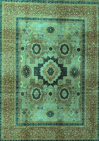 Oriental Turquoise Modern Rug, abs4135turq