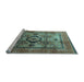 Sideview of Machine Washable Oriental Light Blue Modern Rug, wshabs4135lblu