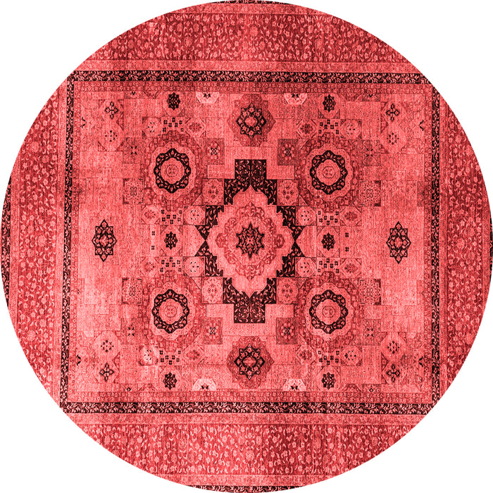 Machine Washable Oriental Red Modern Rug, wshabs4135red