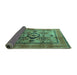 Sideview of Oriental Turquoise Modern Rug, abs4135turq