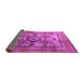 Sideview of Oriental Purple Modern Rug, abs4135pur