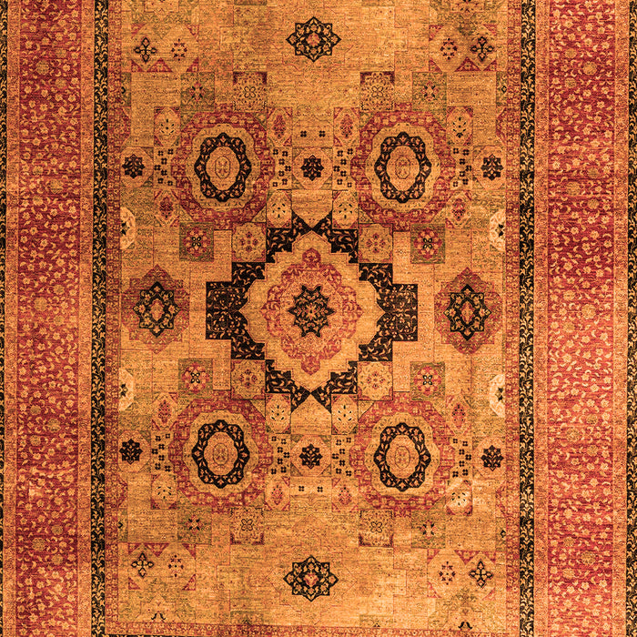 Oriental Orange Modern Rug, abs4135org